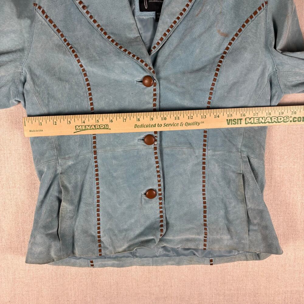 Vintage Wilsons Leather Venus Williams RARE Blue Suede Leather Full Set XL - Picture 14 of 16